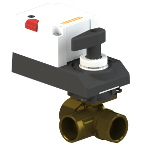 Válvula de 3 vias de controle DN15 (1/2")