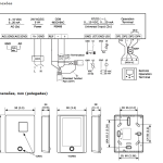 Diagrama técnico das entradas e saídas universais do sensor de ambiente universal para HVAC modelo SRD2 212